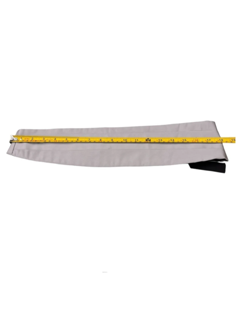 Ermenegildo Zegna Gray Silk Cummerbund OS Wedding Guest Formal Luxury Classic
